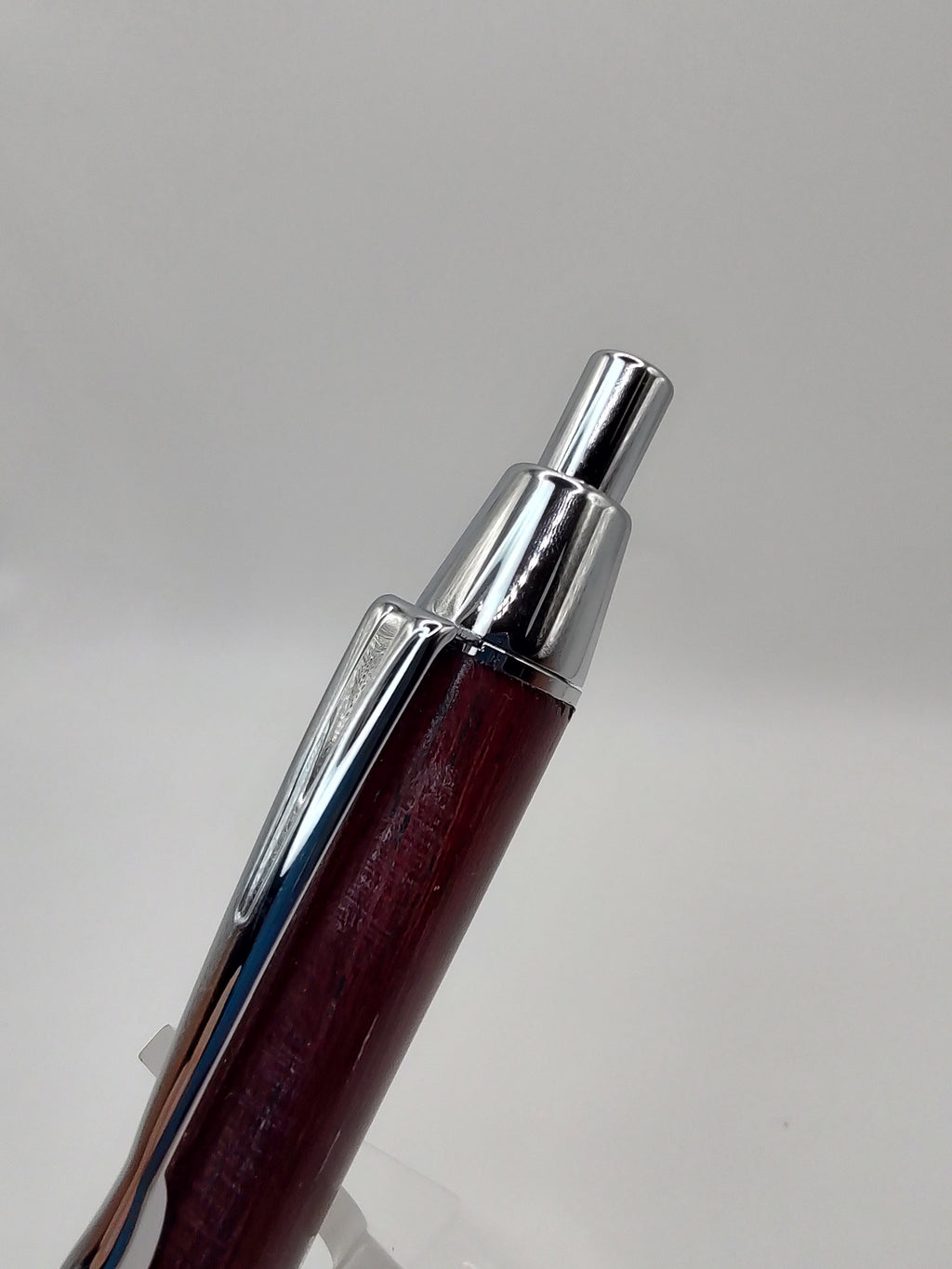 Purple Heart Click Pen with chrome trim