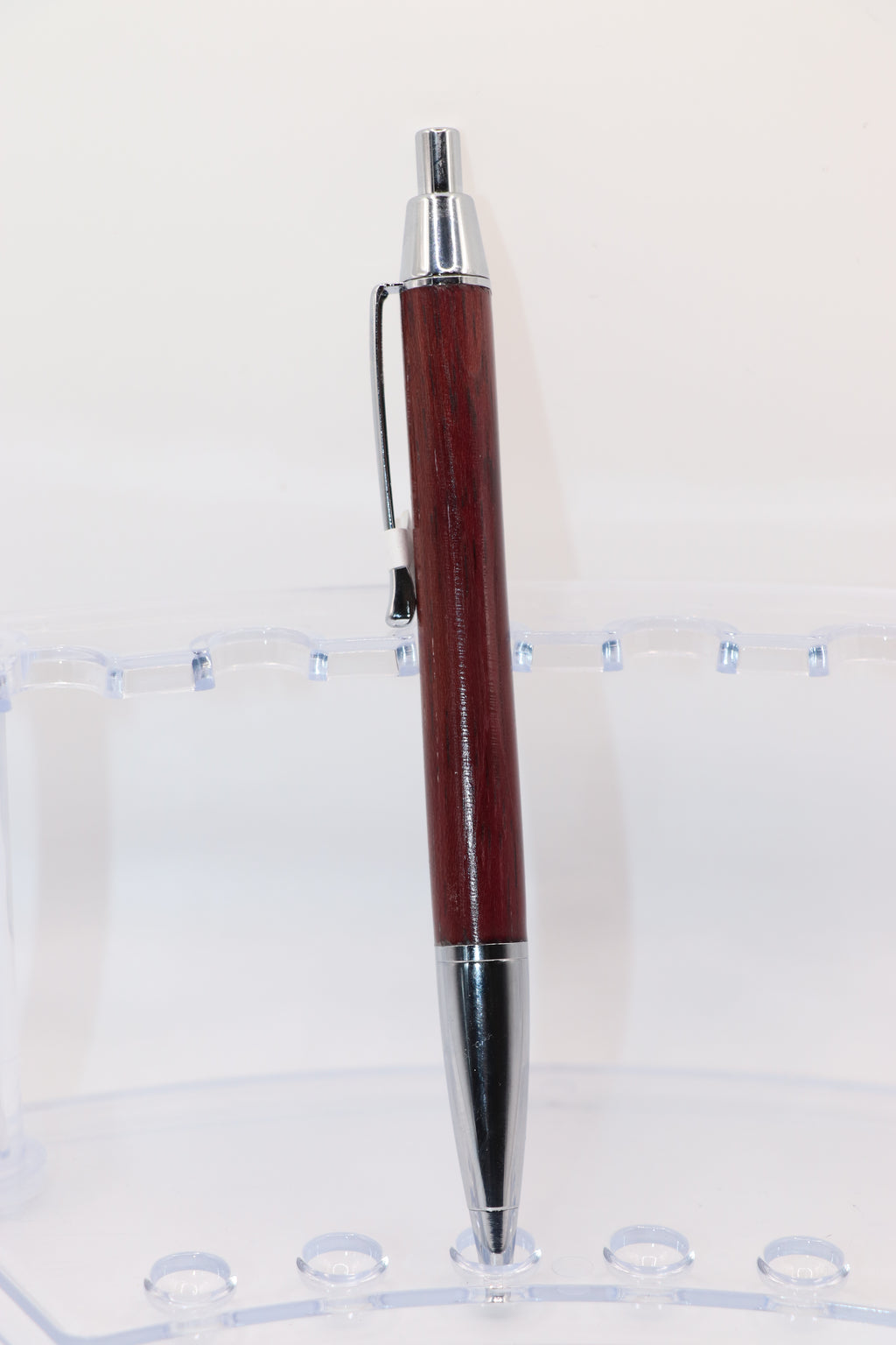 Purple Heart Click Pen with chrome trim