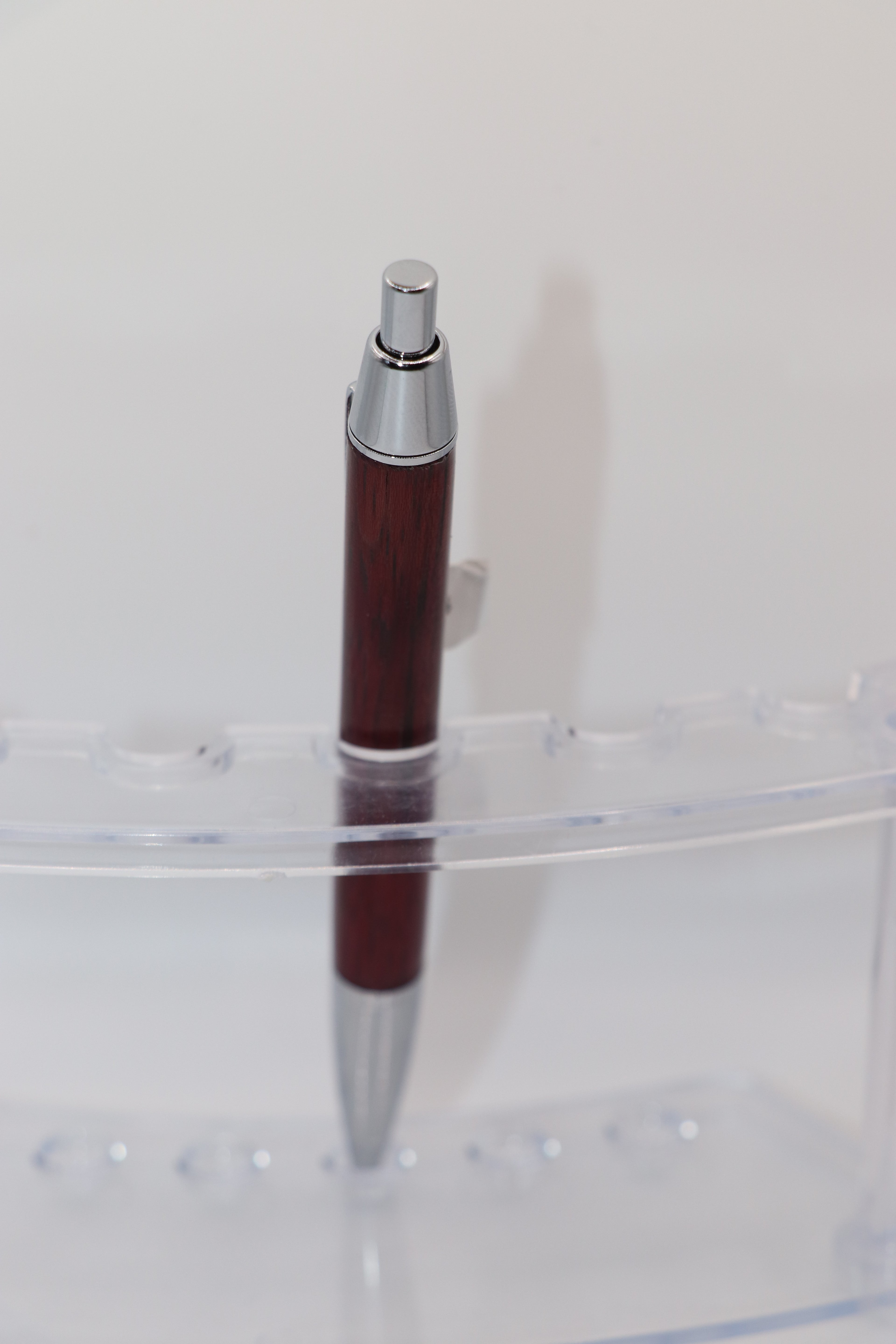 Purple Heart Click Pen with chrome trim