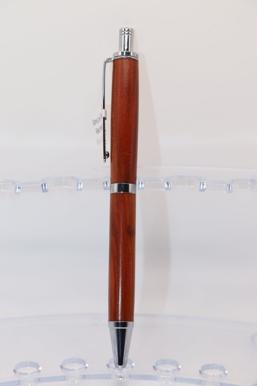 Slimline Pro Click Pen in Red Heart with Chrome & Black Trim