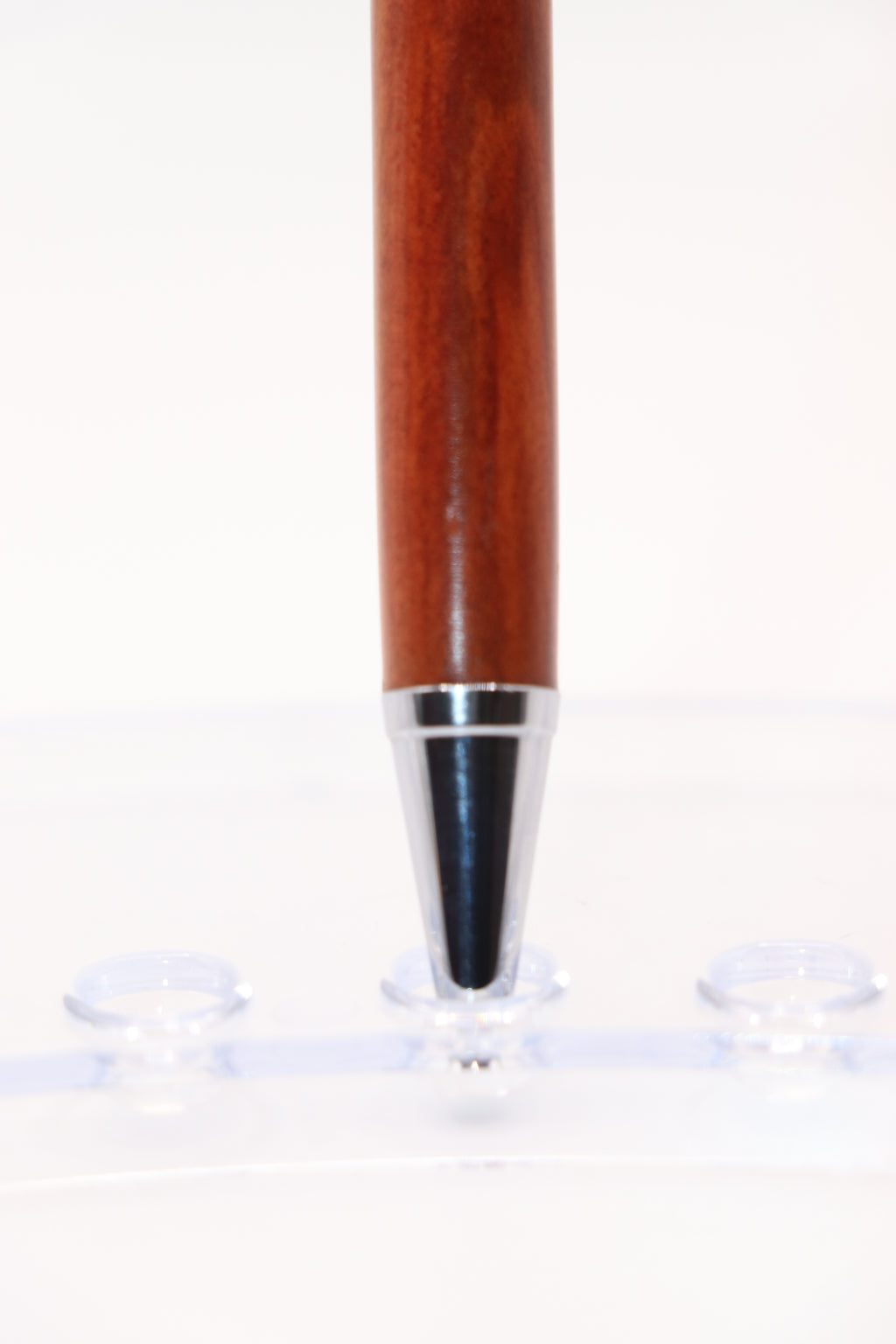 Slimline Pro Click Pen in Red Heart with Chrome & Black Trim