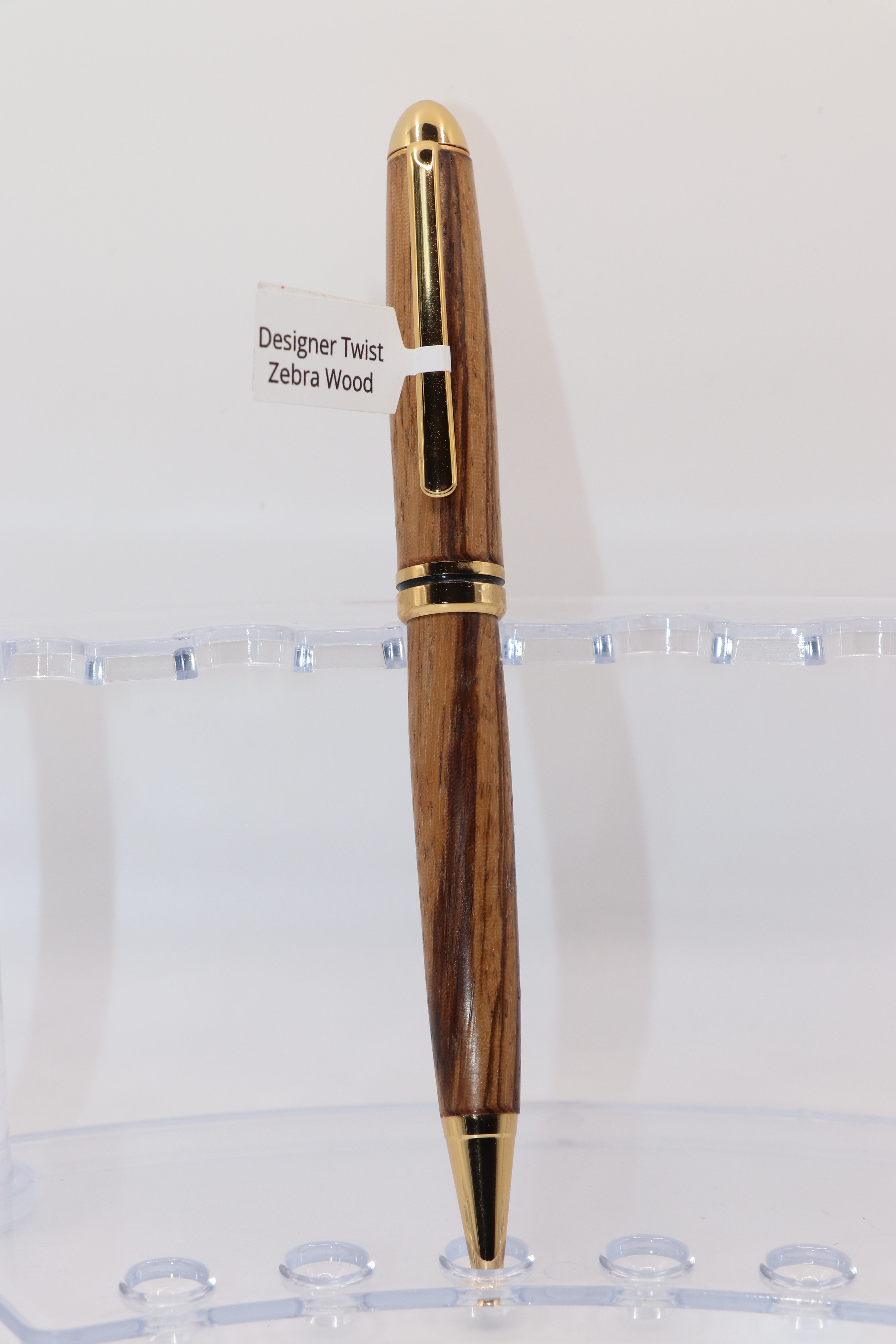 Zebra Wood Designer Twist Pen