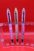 Pink Ribbon Handcrafted Pen with Swarovski Crystals