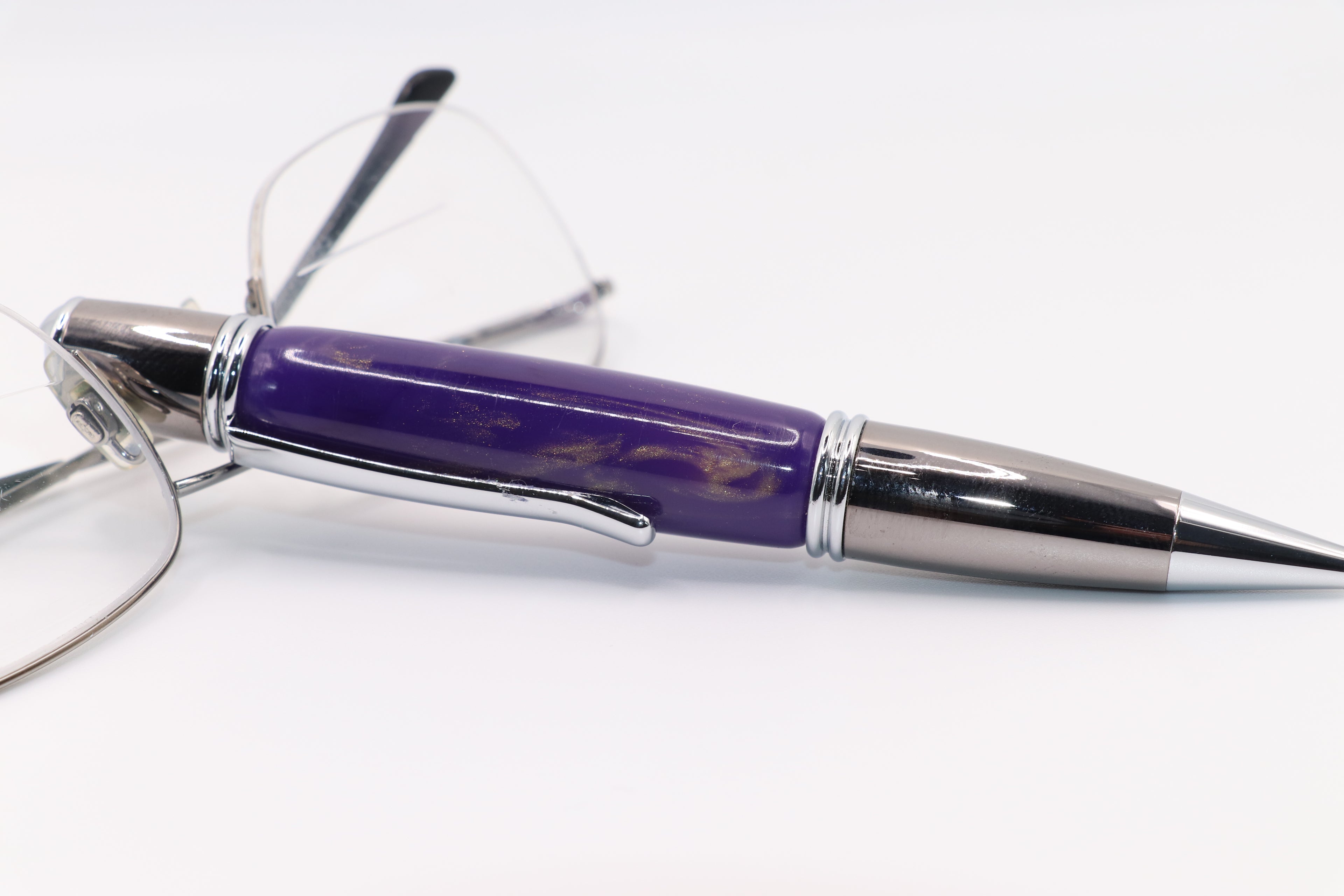 Purple and Gold Gatsby Twist Pen