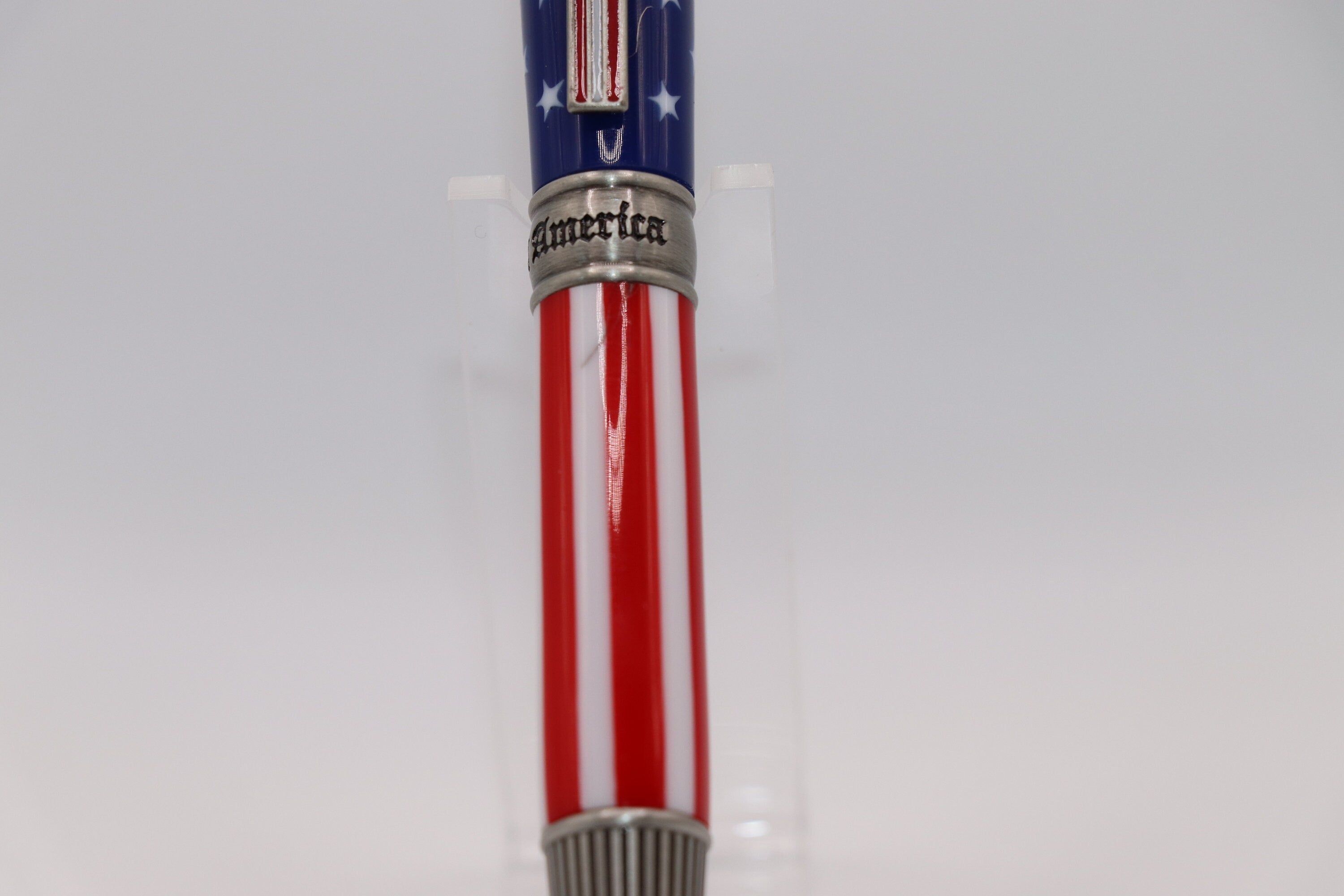 Stars and Stripes Patriot Pen with Pewter Finish